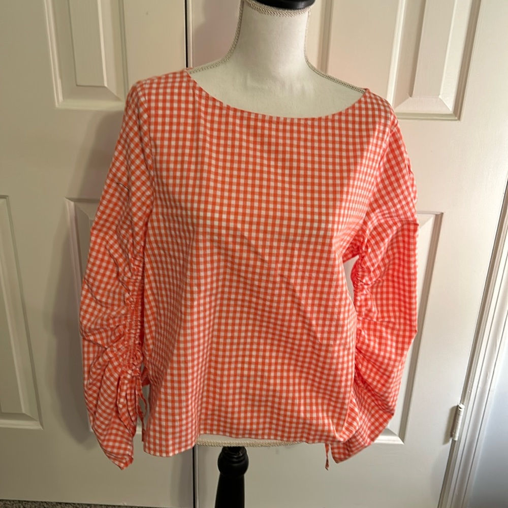Gap gingham blouse